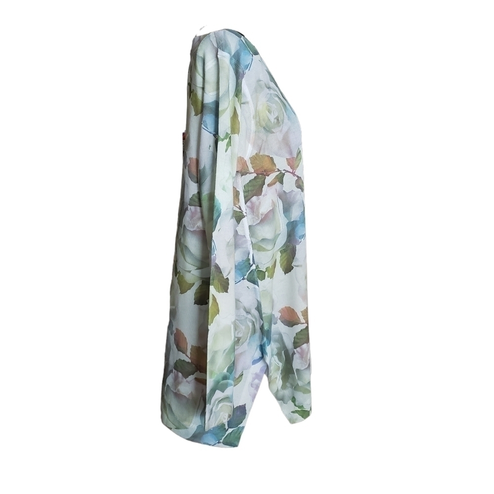 🍁Soft Surroundings Floral Tunic Top, Size XS - Picture 2 of 4